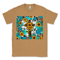 Toasted Coconut sunflower cross cowhide gemstones Classic Tee - RanaPortraitStore