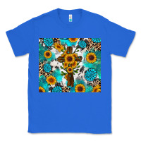 True Royal sunflower cross cowhide gemstones Classic Tee - RanaPortraitStore