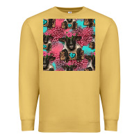 Antique Gold black sheep seamless pattern Premium Sweatshirt - HRA Design Shop