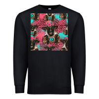 Black black sheep seamless pattern Premium Sweatshirt - HRA Design Shop