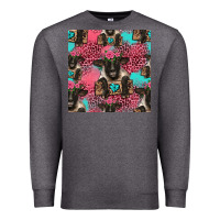 Charcoal Heather black sheep seamless pattern Premium Sweatshirt - HRA Design Shop