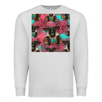 Dove Grey black sheep seamless pattern Premium Sweatshirt - HRA Design Shop
