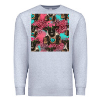 Heather Grey black sheep seamless pattern Premium Sweatshirt - HRA Design Shop