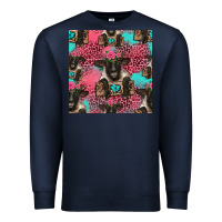 Navy black sheep seamless pattern Premium Sweatshirt - HRA Design Shop