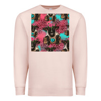 Pale Pink black sheep seamless pattern Premium Sweatshirt - HRA Design Shop