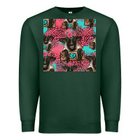 Sports Green black sheep seamless pattern Premium Sweatshirt - HRA Design Shop