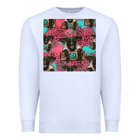 White black sheep seamless pattern Premium Sweatshirt - HRA Design Shop