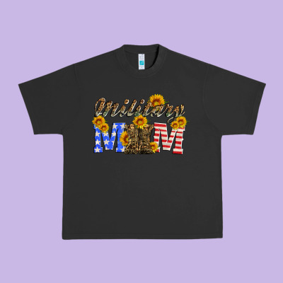 Military Mom With Soldier Boots Urban Heavy Tee Designed By Artiststas