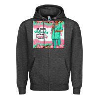Charcoal Heather she works willingly with her hands afro nurse Zipper Hoodie - RanaPortraitStore