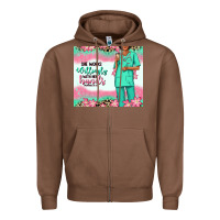 Chestnut she works willingly with her hands afro nurse Zipper Hoodie - RanaPortraitStore