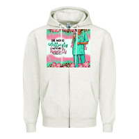 Oatmeal Heather she works willingly with her hands afro nurse Zipper Hoodie - RanaPortraitStore