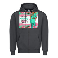 Smoke she works willingly with her hands afro nurse Zipper Hoodie - RanaPortraitStore