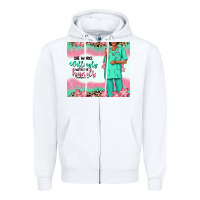White she works willingly with her hands afro nurse Zipper Hoodie - RanaPortraitStore