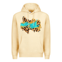 Pina Colada glitter leopard turquoise patch Premium Hoodie - AdoDesignShop