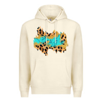 Sandshell glitter leopard turquoise patch Premium Hoodie - AdoDesignShop