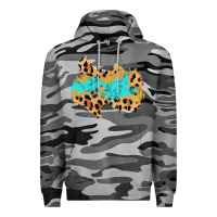 Slate Camo glitter leopard turquoise patch Premium Hoodie - AdoDesignShop