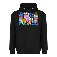 Black stitch summer coffee cups Heavyweight Hoodie - Zillion Design Studio