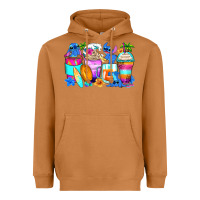 Meerkat stitch summer coffee cups Heavyweight Hoodie - Zillion Design Studio