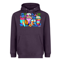 Plum stitch summer coffee cups Heavyweight Hoodie - Zillion Design Studio