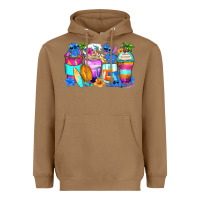 Toasted Coconut stitch summer coffee cups Heavyweight Hoodie - Zillion Design Studio