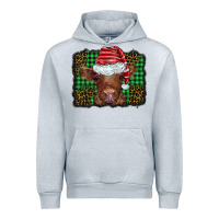 Heather Grey christmas leopard buffalo plaid baby highland cow Urban Hoodie - BarkalooDesign