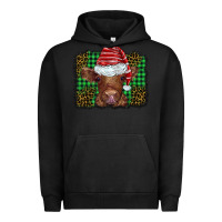 Pigment Black christmas leopard buffalo plaid baby highland cow Urban Hoodie - BarkalooDesign