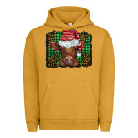 Christmas Leopard Buffalo Plaid Baby Highland Cow Urban Hoodie | Teevron