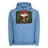 Pigment Pebble Blue christmas leopard buffalo plaid baby highland cow Urban Hoodie - BarkalooDesign
