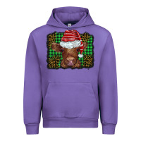 Tulip christmas leopard buffalo plaid baby highland cow Urban Hoodie - BarkalooDesign