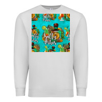 Dove Grey salty vibes seamless pattern Premium Sweatshirt - HRA Design Shop