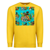 Lemon salty vibes seamless pattern Premium Sweatshirt - HRA Design Shop
