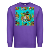 Purple salty vibes seamless pattern Premium Sweatshirt - HRA Design Shop
