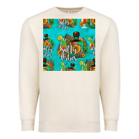 Sandshell salty vibes seamless pattern Premium Sweatshirt - HRA Design Shop