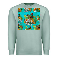 Seafoam salty vibes seamless pattern Premium Sweatshirt - HRA Design Shop