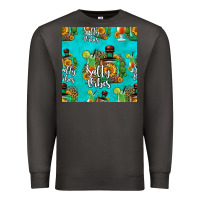 Smoke salty vibes seamless pattern Premium Sweatshirt - HRA Design Shop