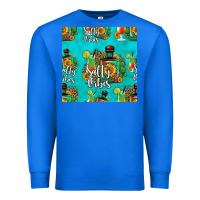 True Royal salty vibes seamless pattern Premium Sweatshirt - HRA Design Shop