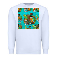 White salty vibes seamless pattern Premium Sweatshirt - HRA Design Shop