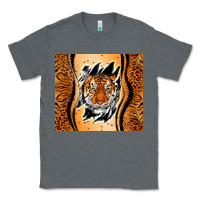 Charcoal Heather tiger scratch mark Classic Tee - RanaPortraitStore