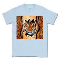 Dusty Blue tiger scratch mark Classic Tee - RanaPortraitStore