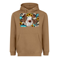 Toasted Coconut cowhide leopard calf Heavyweight Hoodie - RanaPortraitStore