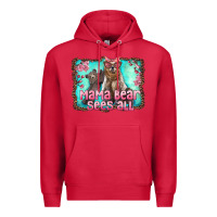 Cardinal mama bear sees all Premium Hoodie - Artiststas