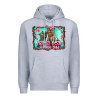 Heather Grey mama bear sees all Premium Hoodie - Artiststas