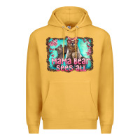 Mustard mama bear sees all Premium Hoodie - Artiststas