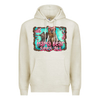Oatmeal Heather mama bear sees all Premium Hoodie - Artiststas