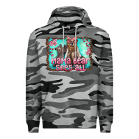 Slate Camo mama bear sees all Premium Hoodie - Artiststas