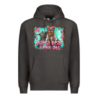 Mama Bear Sees All Premium Hoodie | Teevron