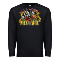 Black just a woman who loves her mechanic Premium Sweatshirt - SublimationCraftShop