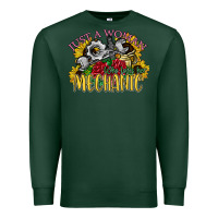 Sports Green just a woman who loves her mechanic Premium Sweatshirt - SublimationCraftShop