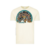 Vintage Arctic texas map sunflower leopard cowhide aztec turquoise gemstone rainbow Vintage Tee - Artiststas