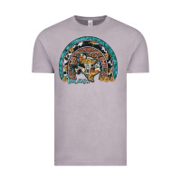 Vintage Zinc texas map sunflower leopard cowhide aztec turquoise gemstone rainbow Vintage Tee - Artiststas